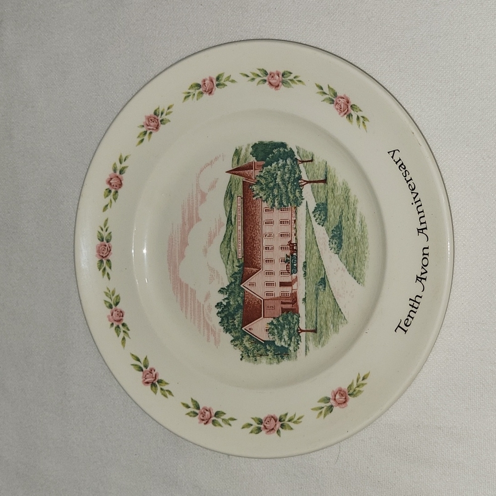 Avon 10th Anniversary Plate: The California Perfume Company